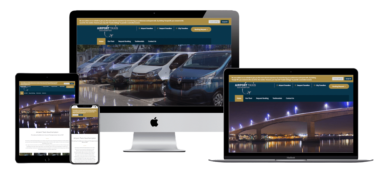 Airport taxis Southampton Web Design