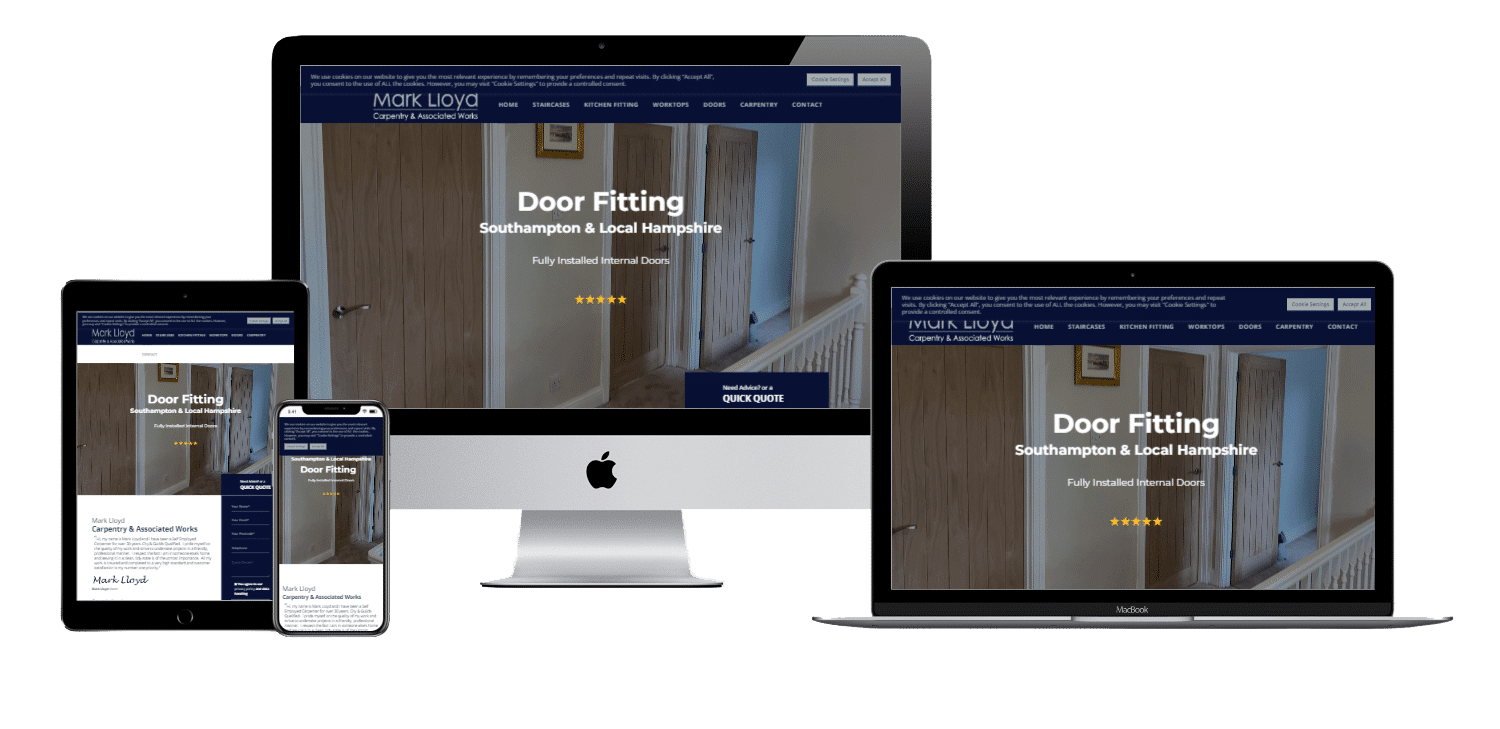Carpentry Services Southampton web design