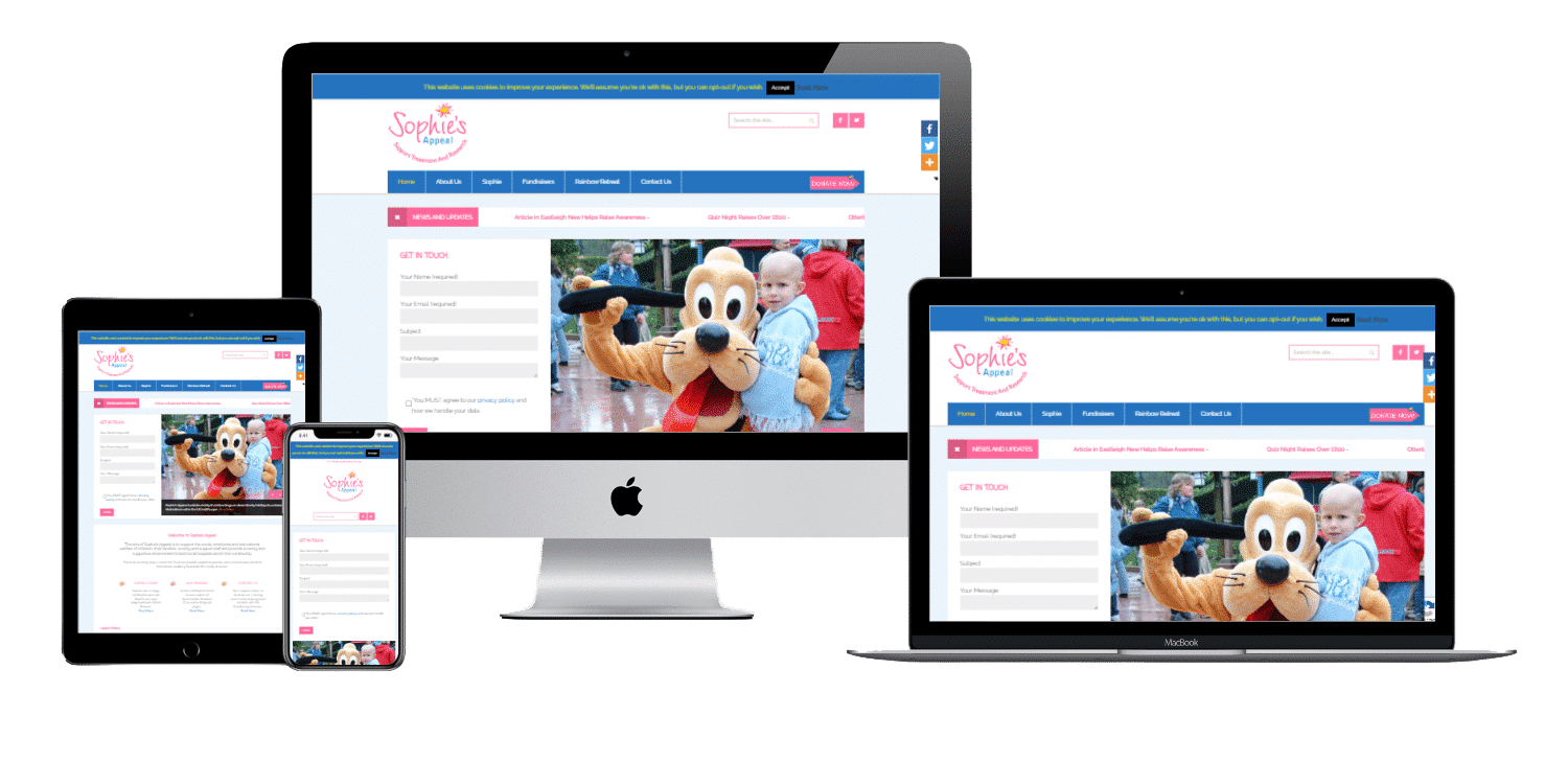Charity Website Eastleigh web design