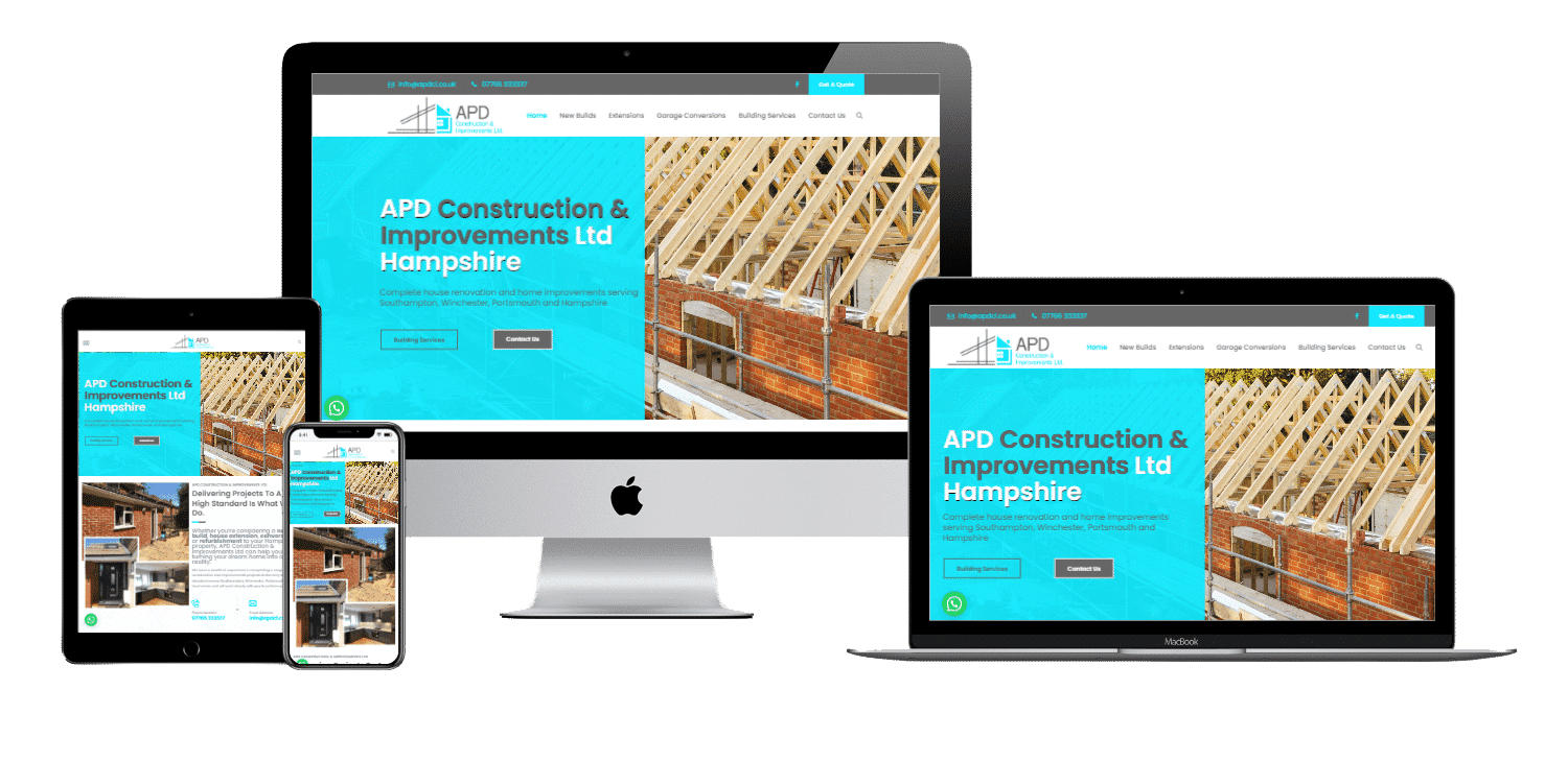 Construction Hampshire web design