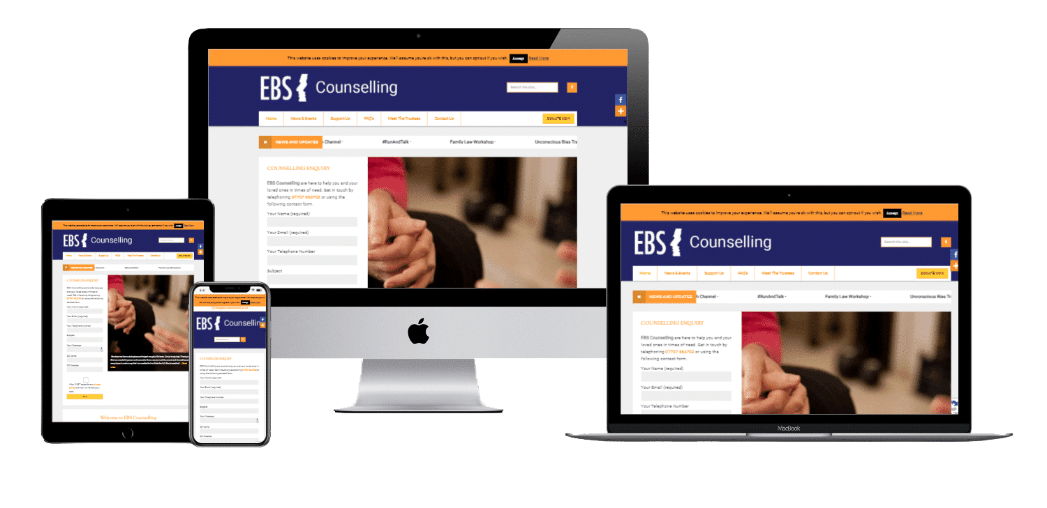 Counselling website Eastleigh web design