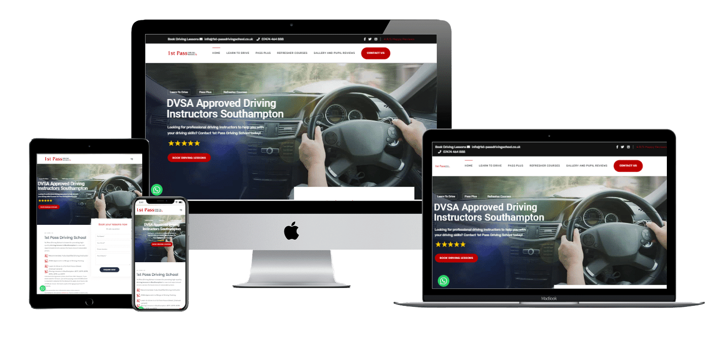 Driving instructor Southampton Web Design