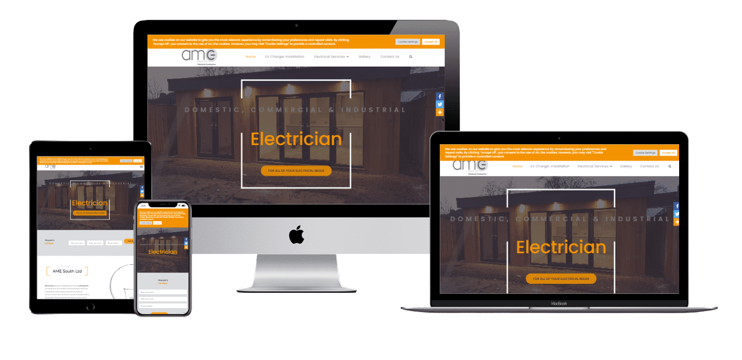 Electrician Eastleigh web design