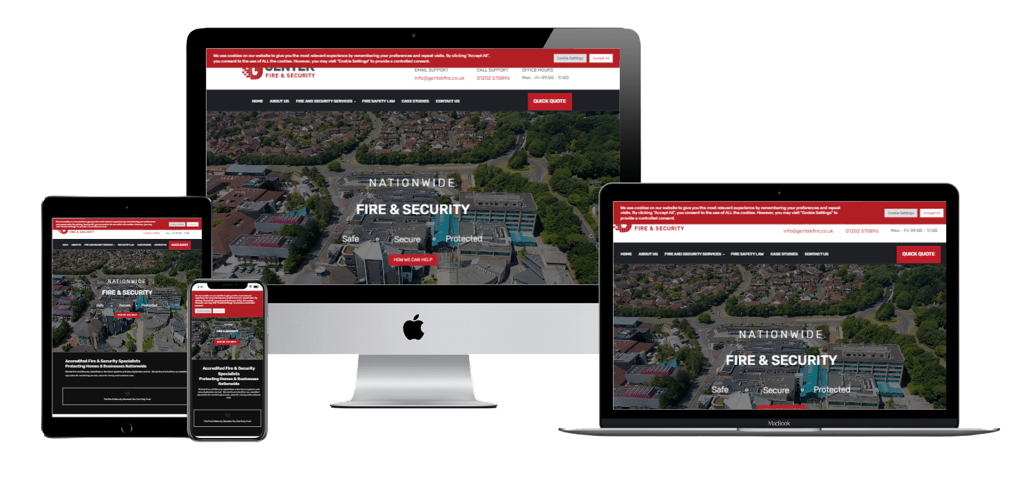 Fire and Security Dorset Web Design