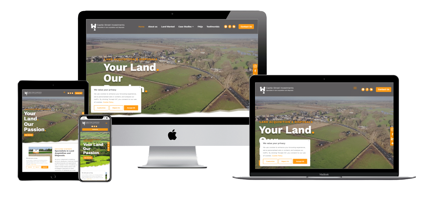 Land acquisitions Company Fareham web design