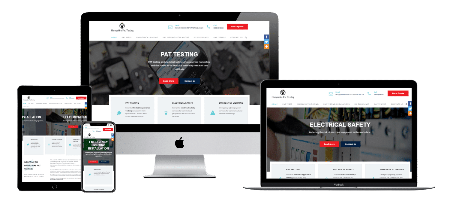 PAT Testing Hampshire web design