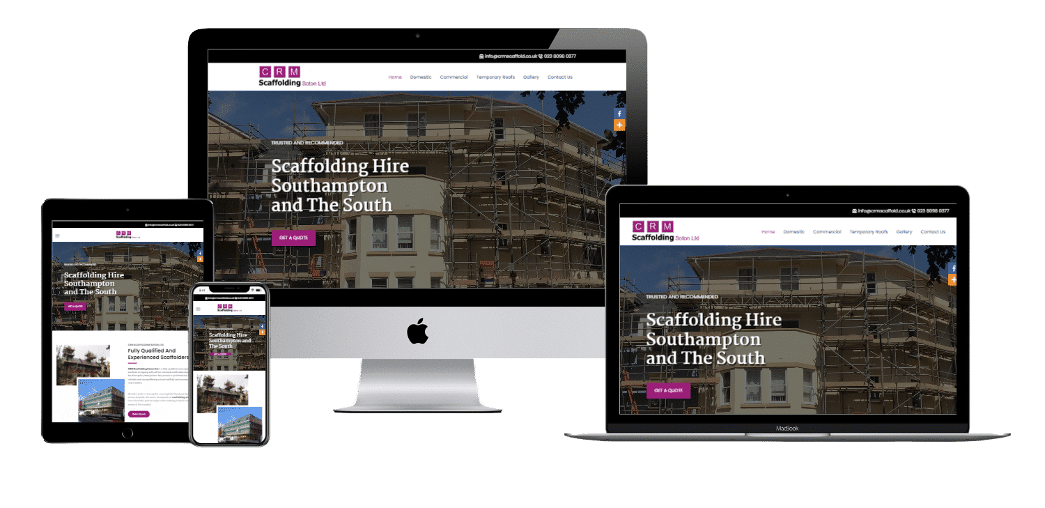 Scaffolding hire Southampton web design