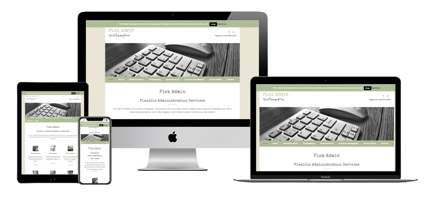 Virtual secretary Hampshire web design