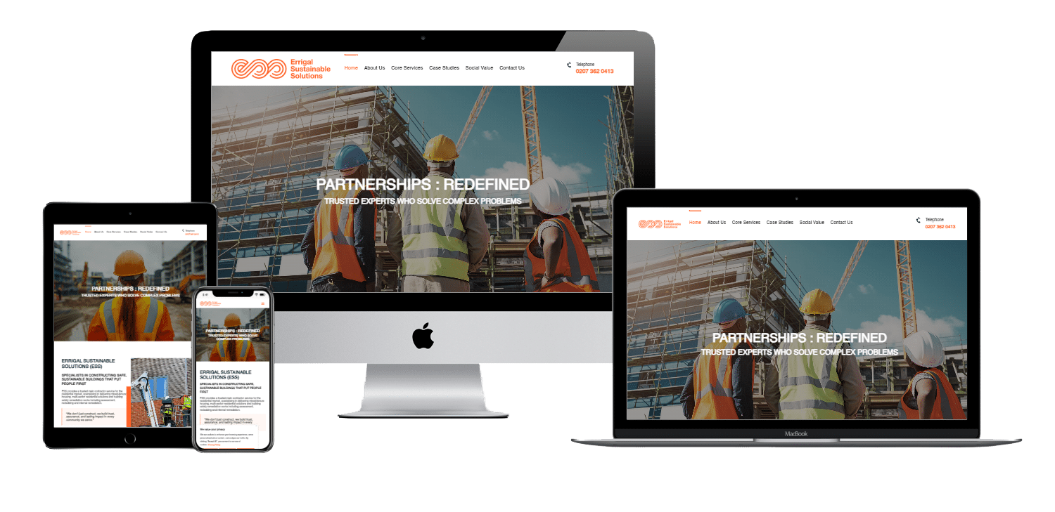 Construction company web design London Construction company web design London