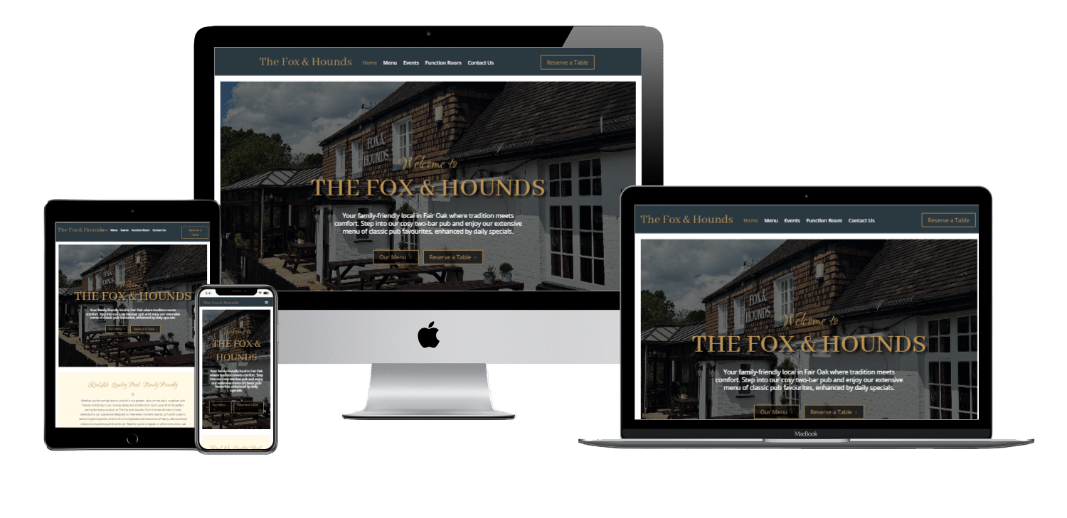 Fox & Hounds Pub Fair Oak website Fox & Hounds Pub Fair Oak website